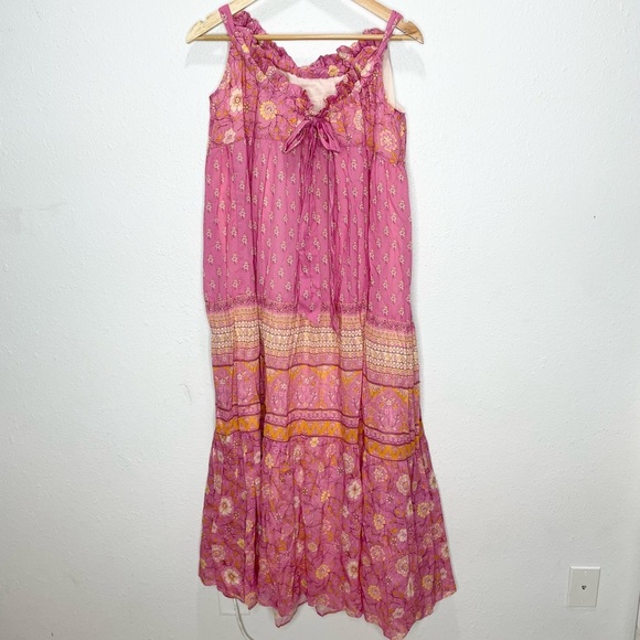 Spell & The Gypsy Utopia Strappy Sundress In Flamingo Medium NWT - Picture 5 of 9